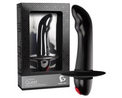 Quest - 10-rytmový začiatočnícky prostatický vibrátor (čierny)
