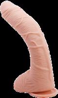 Realistické dildo Beautiful Alex 11" vo svetlo telovej farbe