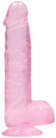 Realistické dildo Clear Pleasure (15 cm), ružové