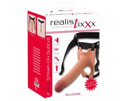 Realistixxx Strap-on - pripínateľný, dutý dildo (prírodná farba)