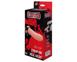 RealStuff Strap-On - prirodný, realistický pripínací dildo