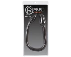 Rebel Double Plug - dvojitý análny kužeľový dildó (čierny)