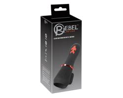 Rebel - nabíjateľný, 2-motorový orechový vibrátor (čierny)