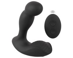 Rebel - nabíjateľný diaľkový prostatický vibrátor (čierny)