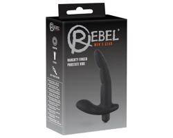 Rebel Naughty Finger - prostatický vibrátor (čierny)