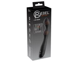 Rebel P-Spot - 2-motorový prostatický vibrátor (čierny)