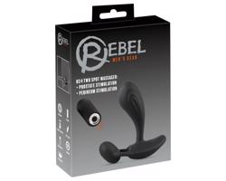Rebel RC - 2v1 prostatický vibrátor (čierny)