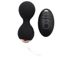Rimba Cannes - nabíjateľné, diaľkovo ovládané vibračné vajíčko (čierne)