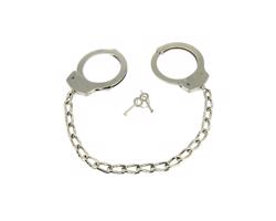 Rimba - dlhé reťazové oceľové členkové putá (strieborné) - 1 pár