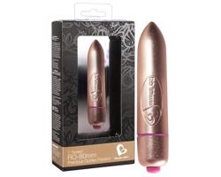 RO-80mm - malý rúžový vibrátor (7 rytmov) - zlatý