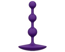 ROMP Amp - lila análny dildo s perličkami