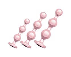 Rosy Gold - análne dildo set (ružové zlato)