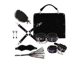 RS Soiree Kinky Me Softly - BDSM súprava - čierna (7-dielna)