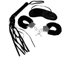 S&M Intro - začiatočnícka zväzovacia sada - čierna (4-dielna)