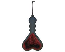 S&M - Krátky bič na srdce (červeno-čierny)