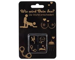 Sada erotických kociek - čierna (4 ks)