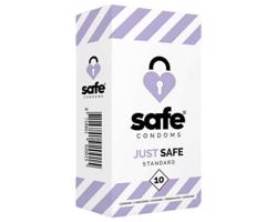 SAFE Just Safe - štandardný kondóm - vanilka (10 ks)
