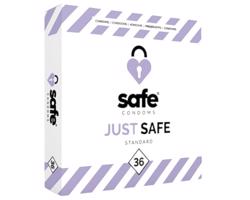 SAFE Just Safe - štandardný kondóm - vanilka (36 ks)