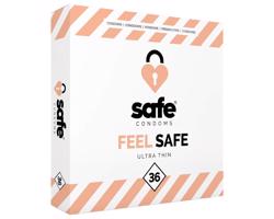 SAFE Pocit Bezpečia - tenké kondómy (36 ks)