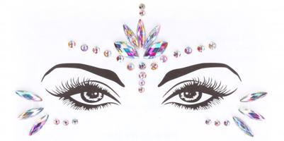 Samolepiace kamienky na tvár a telo Rainbow Fairy