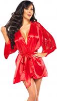 Saténový župan Red Temptation