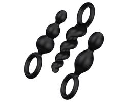 Satisfyer Booty Call - Análny Plug Set - Čierny (3 Kusy)