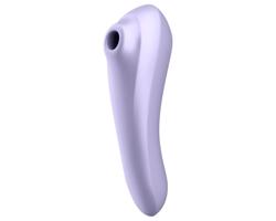 Satisfyer Dual Pleasure - šikovný 2v1 vibrátor a tlaková vlna (fialový)