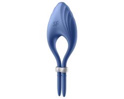 Satisfyer Duelist - nabíjací vibračný erekčný krúžok (modrý)