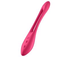 Satisfyer Elastic Joy - nabíjateľný, flexibilný pár vibrátor (červený)