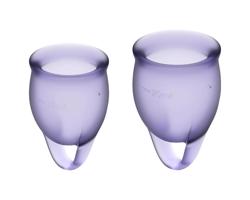 Satisfyer Feel Confident - sada menštruačných kalíškov (fialová)