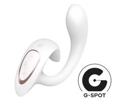 Satisfyer G for Goddess 1 - vibrátor na klitoris a bod G (biely)