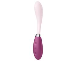 Satisfyer G-Spot Flex 3 - nabíjací G-bod vibrátor (ružovo-červený)