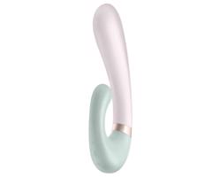 Satisfyer Heat Wave - inteligentný, hrejivý vibračný stimulátor (mätový)