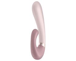 Satisfyer Heat Wave - inteligentný, hrejivý vibrátor s ramenom (béžový)