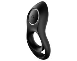 Satisfyer Legendary Duo - nabíjací, vibračný krúžok na penis (čierny)