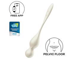 Satisfyer Love Birds 1 - smart vibračná gulička (biela)