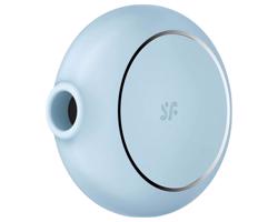 Satisfyer Pro To Go 3 - akumulátorový, tlakový stimulátor klitorisu (modrý)