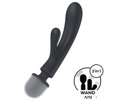 Satisfyer Triple Lover - G-bod a masér vibrátor (strieborný)