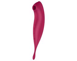 Satisfyer Twirling Pro - inteligentný 2v1 klitoriálny vibrátor (červený)