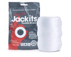Screaming Jackits - masturbátor, krúžok na penis a rozťahovač (priehľadný)