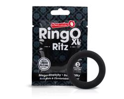 Screaming O Ritz XL - silikónový čierny krúžok na penis