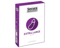 Secura Aubergine – extra veľké kondómy 60 mm (48 ks)