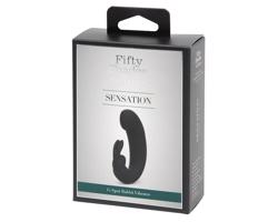 Sensation - luxus vibrátor s klitoris stim. (čierny)