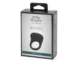 Sensation - vibračný krúžok na penis (čierny)