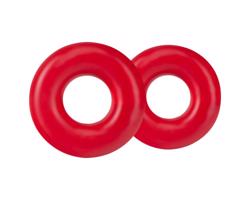 Set na pevnú výdrž - červené krúžky na penis