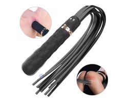 Sex HD Bloody Mary - nabíjací, vodeodolný vibrátor a bič (čierny)