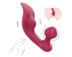 Sex HD Chomper - klitoris & anál vibrátor (červený)