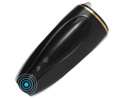 Sex HD Hawk - nabíjateľný, vibračný-sací masturbátor (čierno-biely)