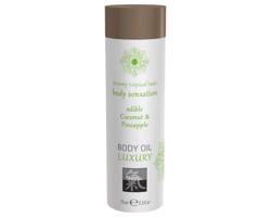 Shiatsu Luxury - jedlý masážny olej - kokos-ananás (75 ml)