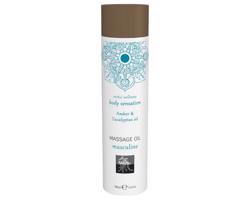 Shiatsu Mužský - masážny olej - jantár-eukalyptus (100 ml)